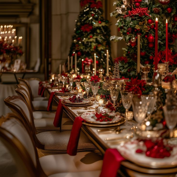 a nostalgic celebration of Christmas in its most traditional form. Rich in shades of gold, red, and green, this edit evokes the magic of vintage holiday styling, where every detail tells a story