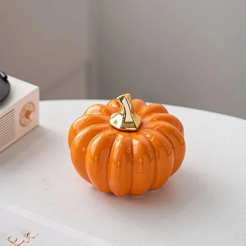 Autumn Atelier Porcelain Pumpkin Sculpture