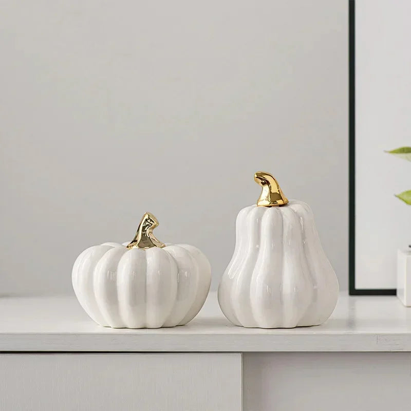 Autumn Atelier Porcelain Pumpkin Sculpture