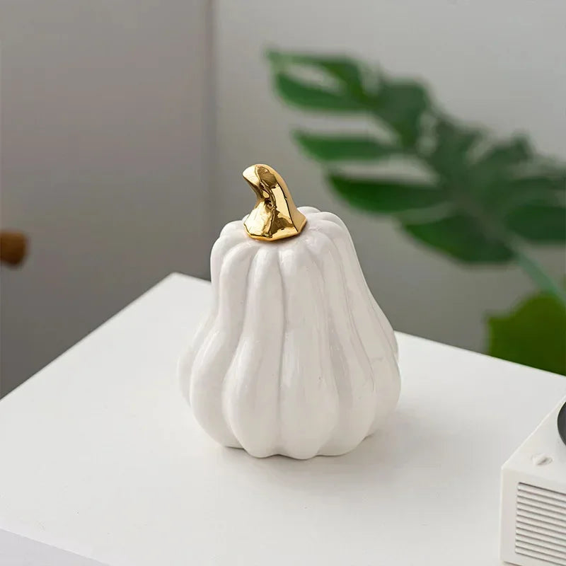 Autumn Atelier Porcelain Pumpkin Sculpture