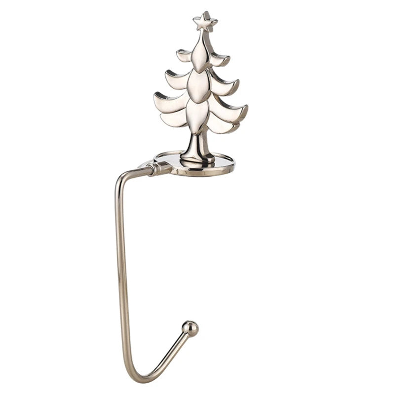 Metal Christmas Stocking Holders - Reindeer, Tree, Snowflake & Snowman Designs