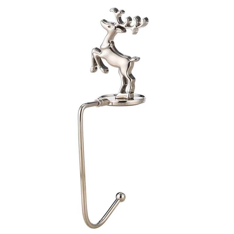 Metal Christmas Stocking Holders - Reindeer, Tree, Snowflake & Snowman Designs