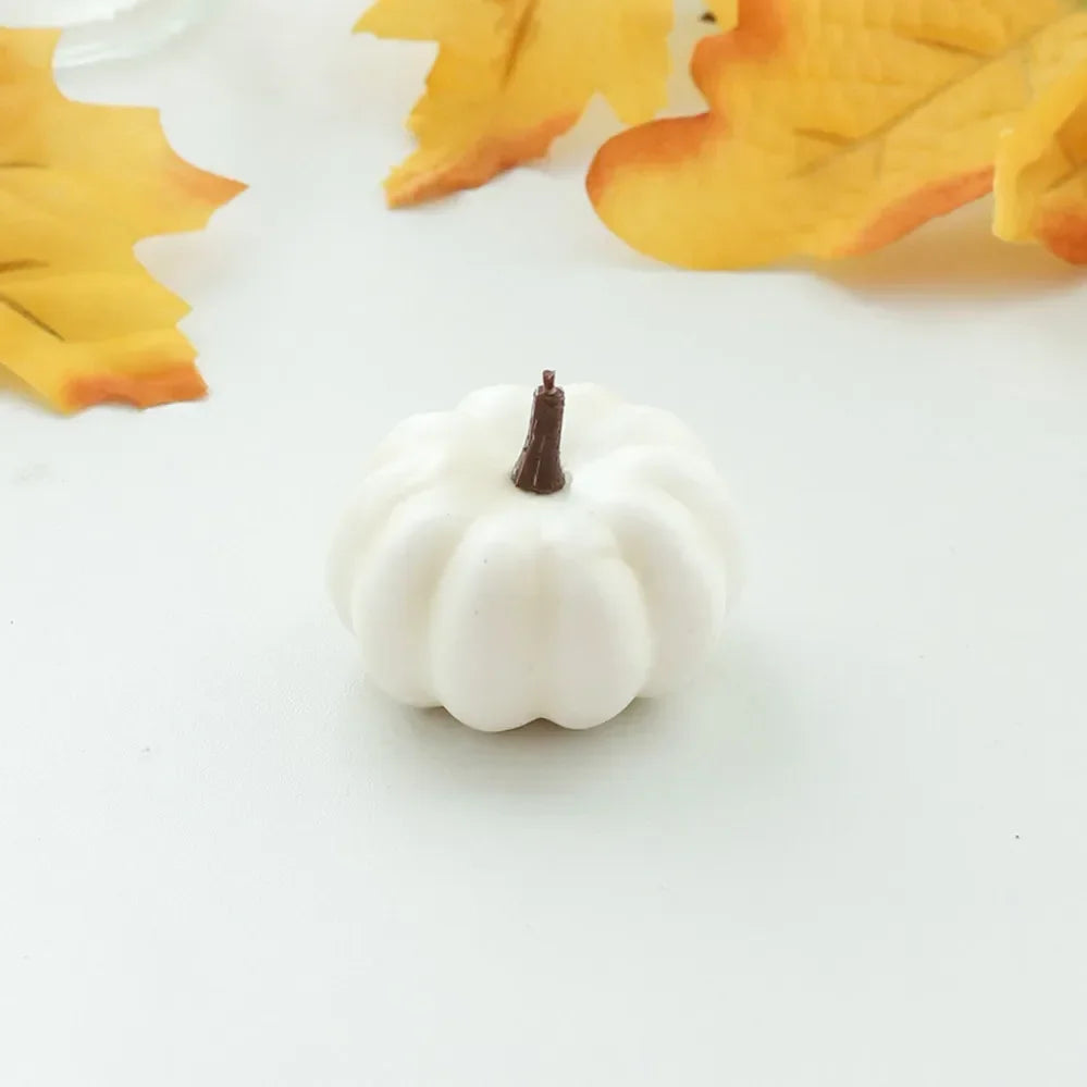 White pumpkin decoration – minimalist autumn décor style
