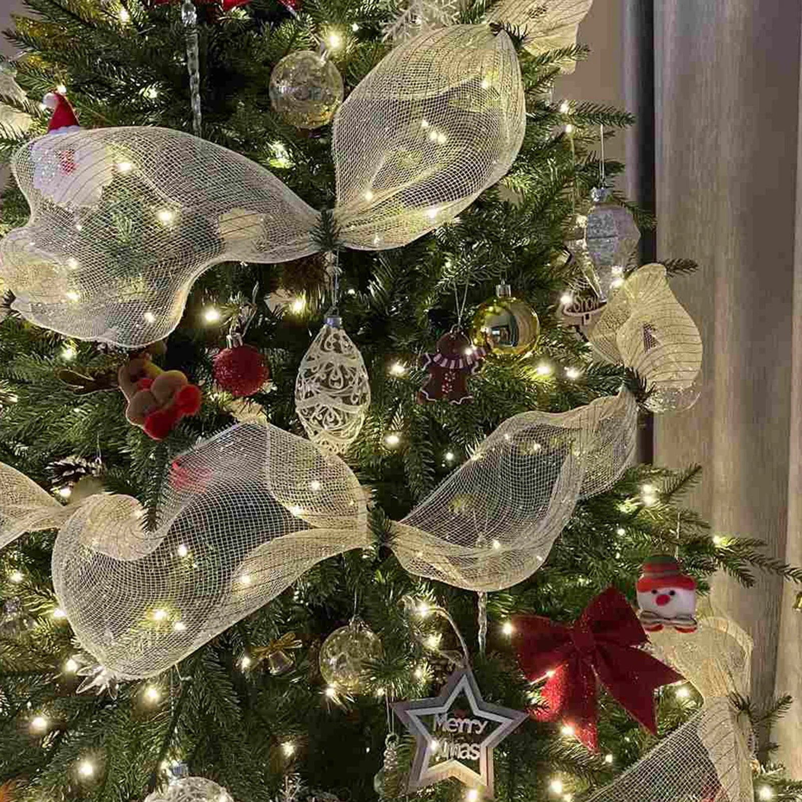 Modern Tinsel Glitter Ribbon