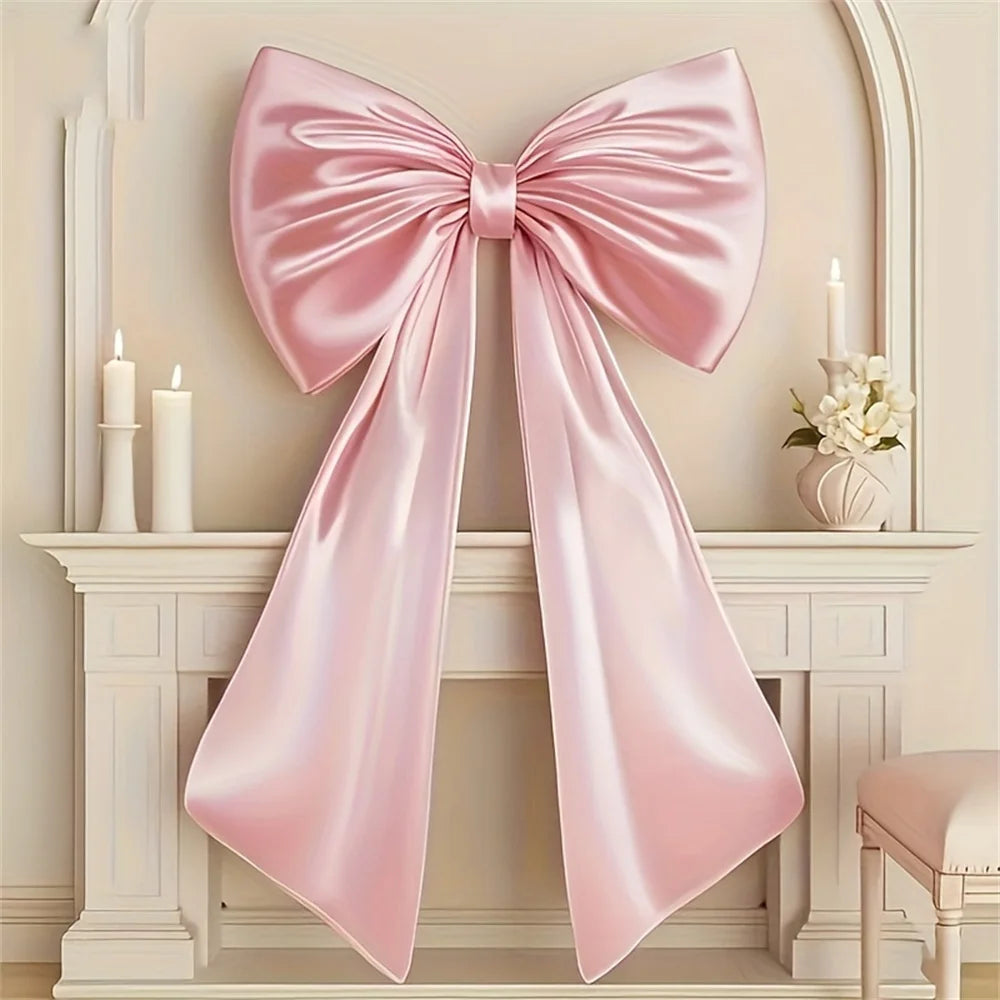 Oversized Satin Bow Tree Topper (120cm)