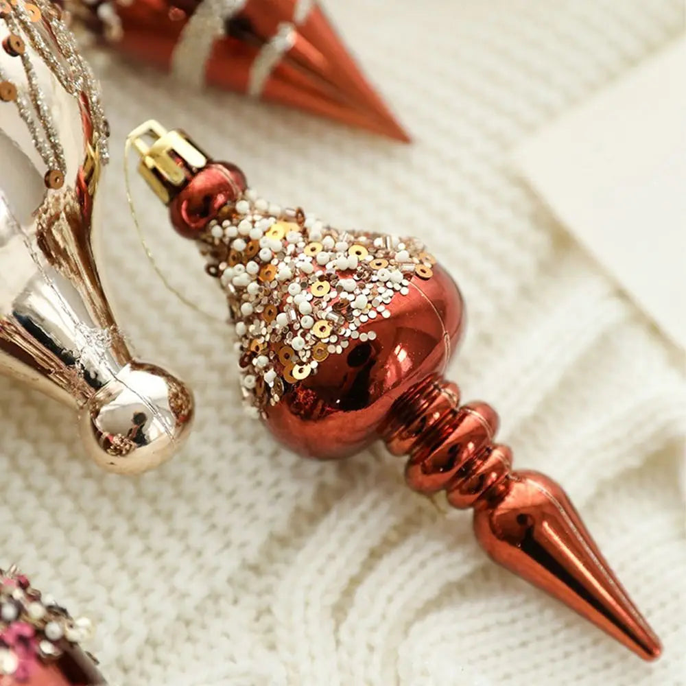 Chocolate & Champagne Jewelled Ornaments (sets of 2 and 3)