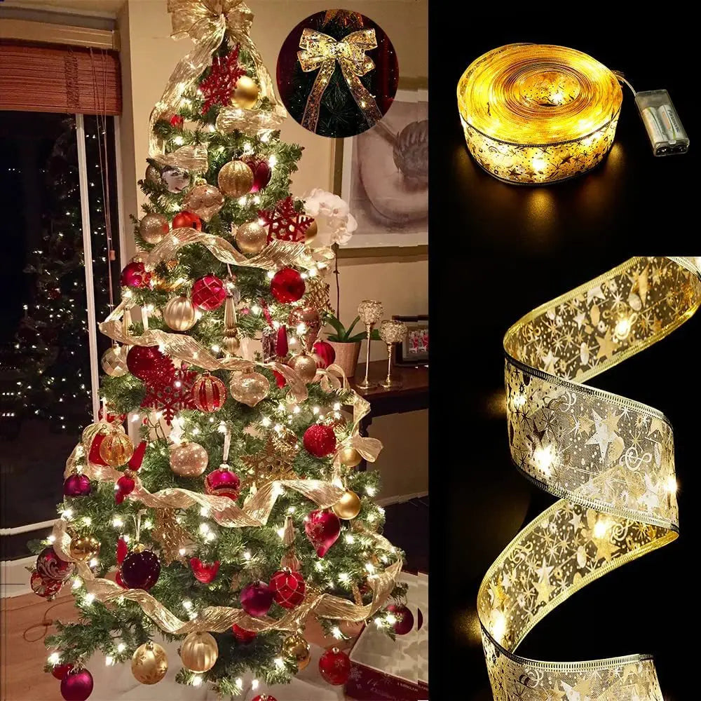 Illuminated Christmas Ribbon Lights