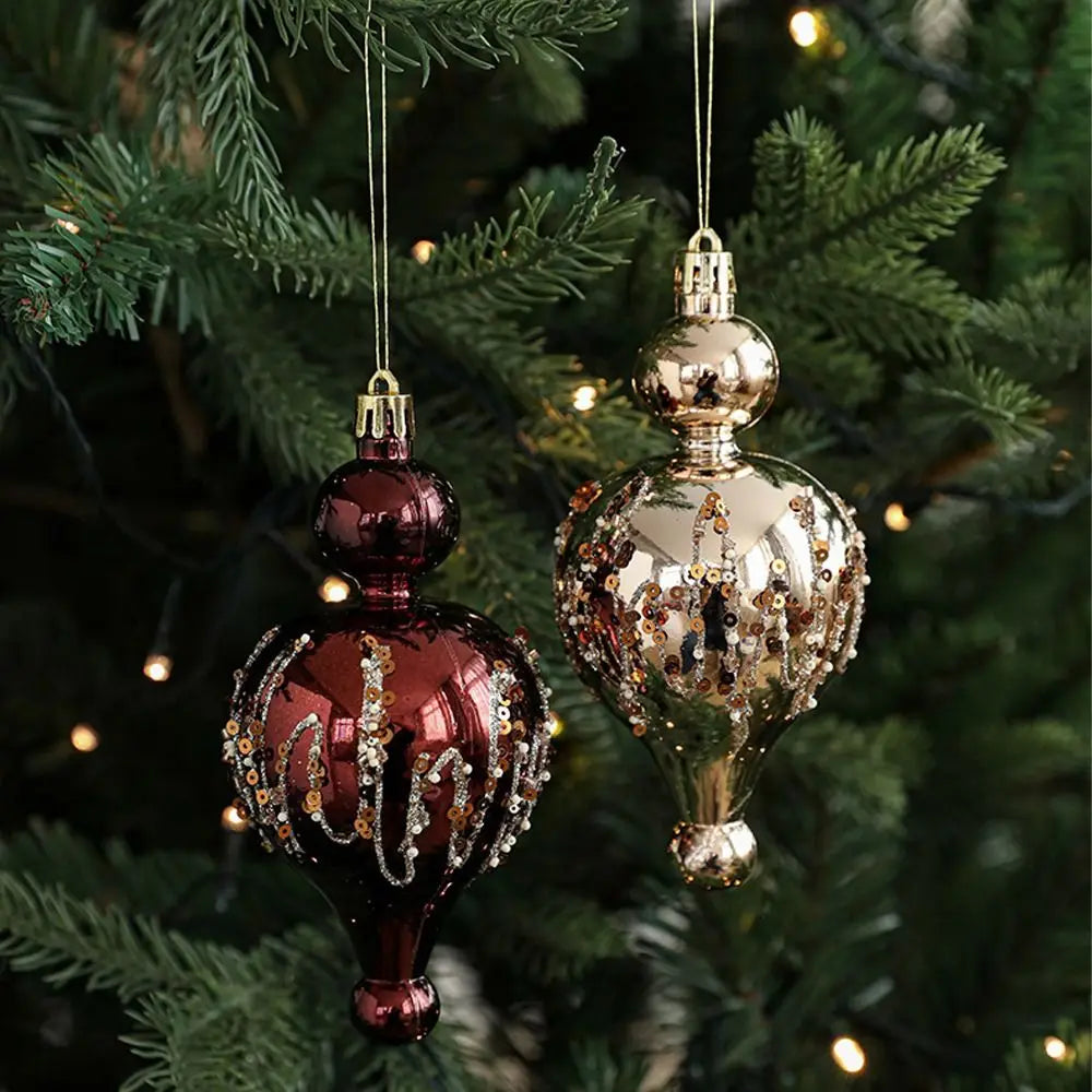 Chocolate & Champagne Jewelled Ornaments (sets of 2 and 3)