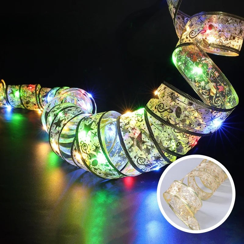 Illuminated Christmas Ribbon Lights