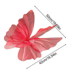 Oversized Iridescent Butterfly Decoration